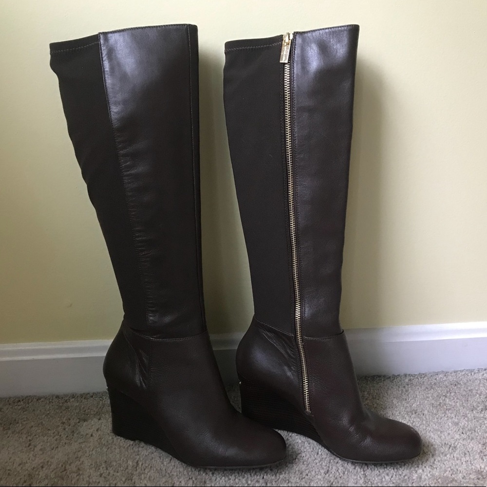 Michael Kors Brown Wedge Boots